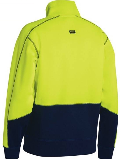 Picture of Bisley, Hi Vis Fleece 1/4 Zip Pullover